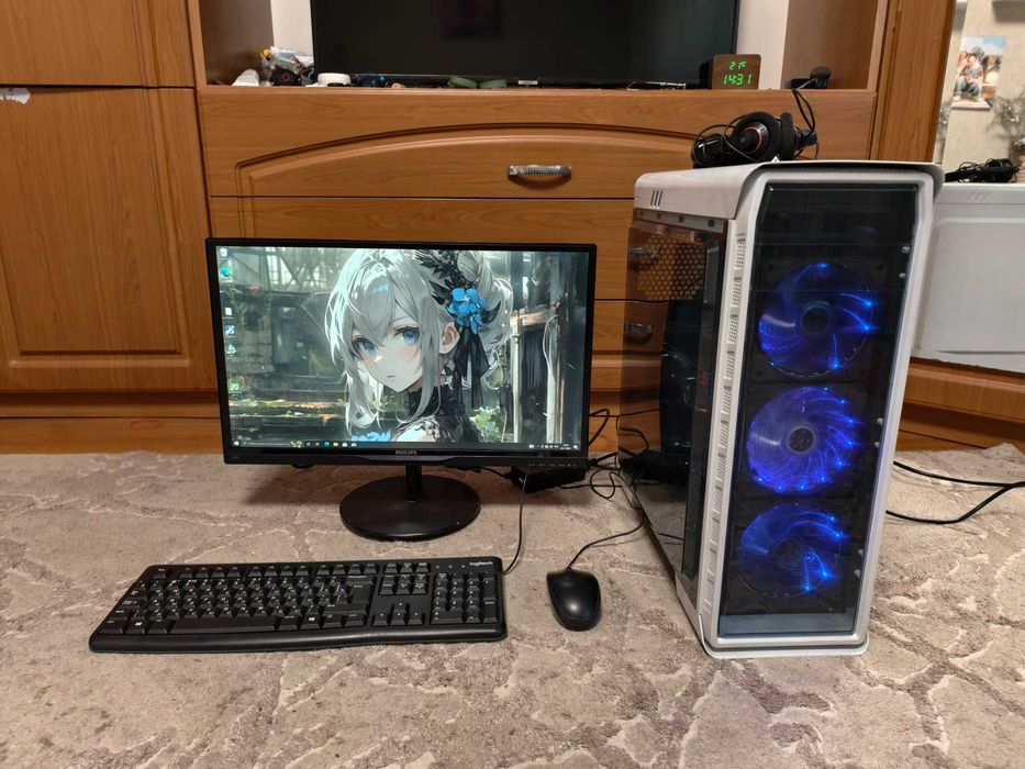 Ігровий ПК Ryzen 5 3600 16gb ddr4 GTX 1050 Ti 4GB SSD/HDD Mon 23 IPS