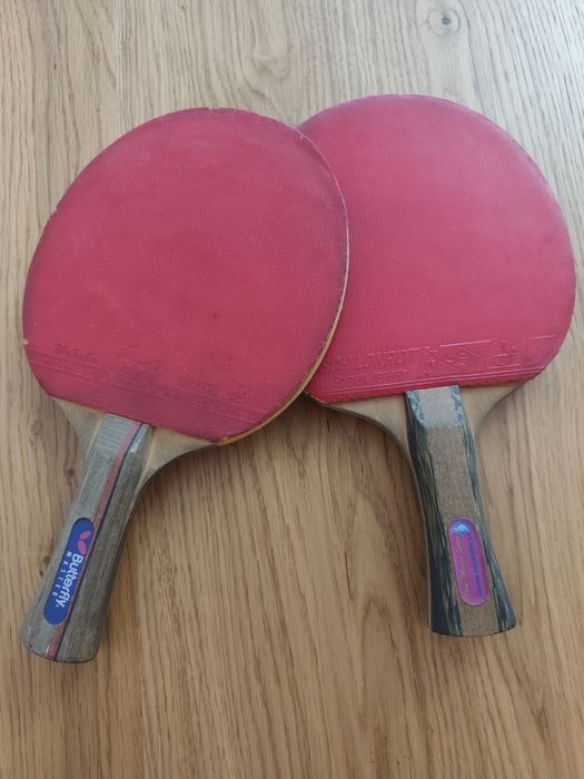 Par de Raquetes de Ténis de Mesa / Ping-Pong (Butterfly e Schildkröt)