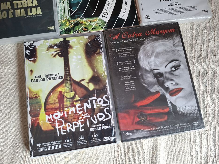Conjunto de cinco dvds filmes portugueses por 14 euros