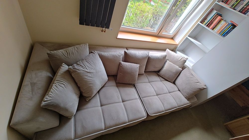Kanapa, sofa, duża elektrycznie wysuwana