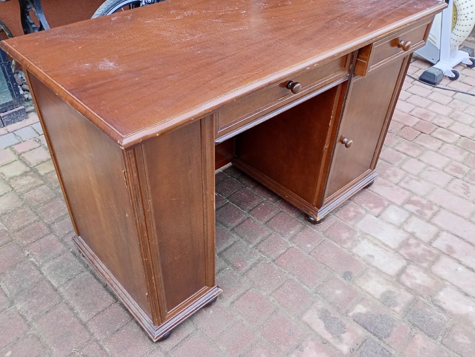 Biurko stylowe lite drewno