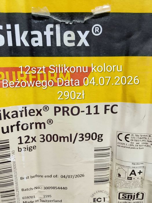 Silikony-Uszczelniacze -Kleje Sikaflex beżowy 260zł