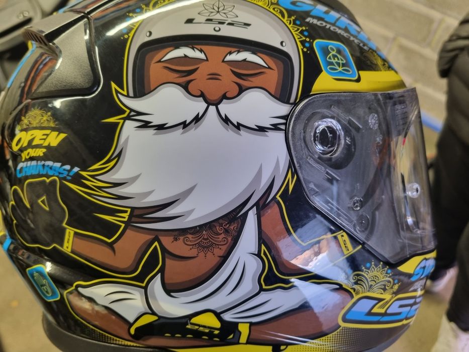 Kask motocyklowy ls 2 budda black-blue