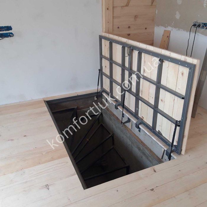 Напольный ревизионный люк невидимка в подвал и погреб от производителя