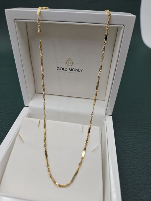 Złoty łańcuszek singapur 585 GOLD MONEY