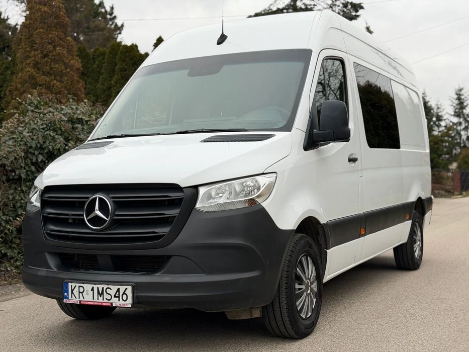 Mercedes-Benz SPRINTER  1WŁ Salon PL FV23% Brygadówka Zabudowa warsztatowa Webasto Kamera