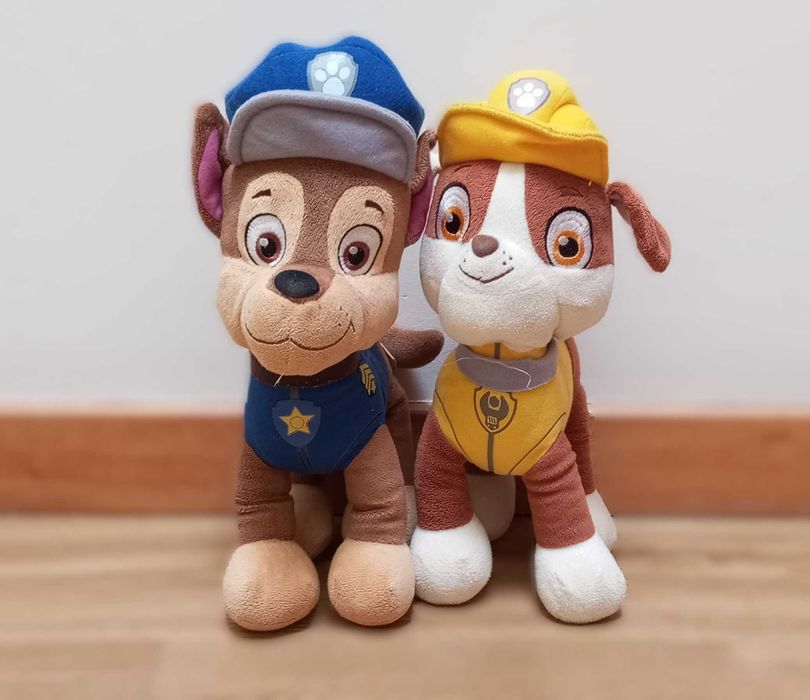 Peluches Patrulha Pata - Oficiais Nickelodeon - Chase e Rubble