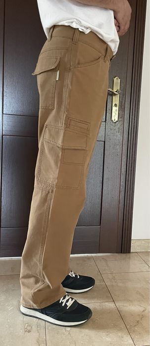 Spodnie cargo camel 33 na 34