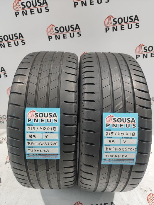 2 pneus 80% de piso 215-40R18 Bridgestone - Oferta dos Portes