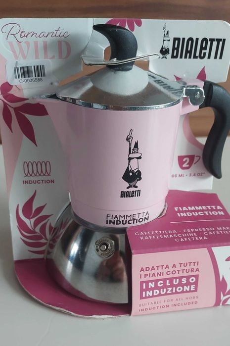 Kawiarka Bialetti Romantic Wild, 100ml, różne kuchenki, także indukcja