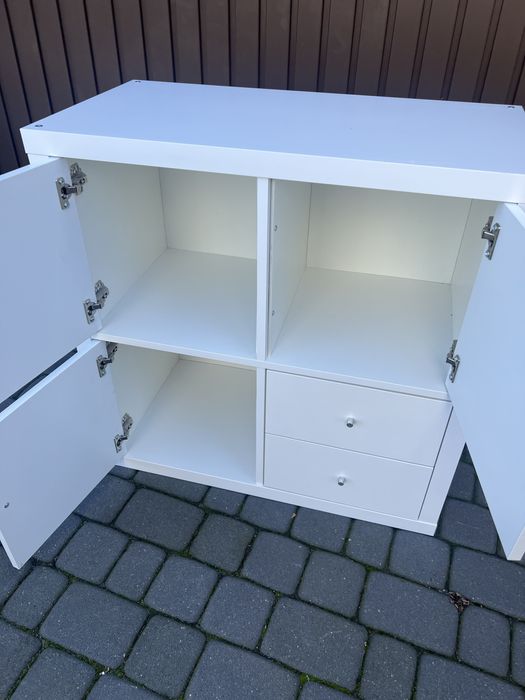 Regał ikea kallax 79/79 z wkładami + darmowa dostawa Warszawa