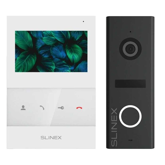 Комплект відеодомофону Slinex SQ-04 Black + ML-17HR Graphite