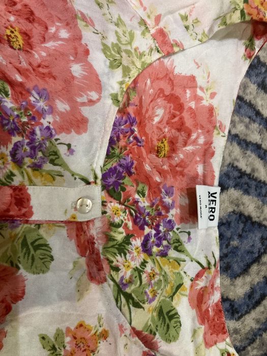 Sukienka łączka bawelna wiskoza lato na upały vintage retro vero moda