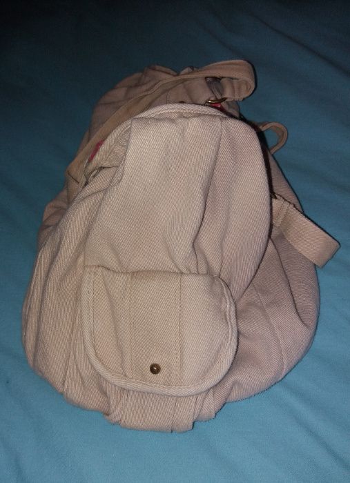 Mala / carteira tecido bege Bershka