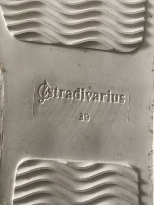 Sapatilhas tecido azul marca Stradivarius tamanho 39