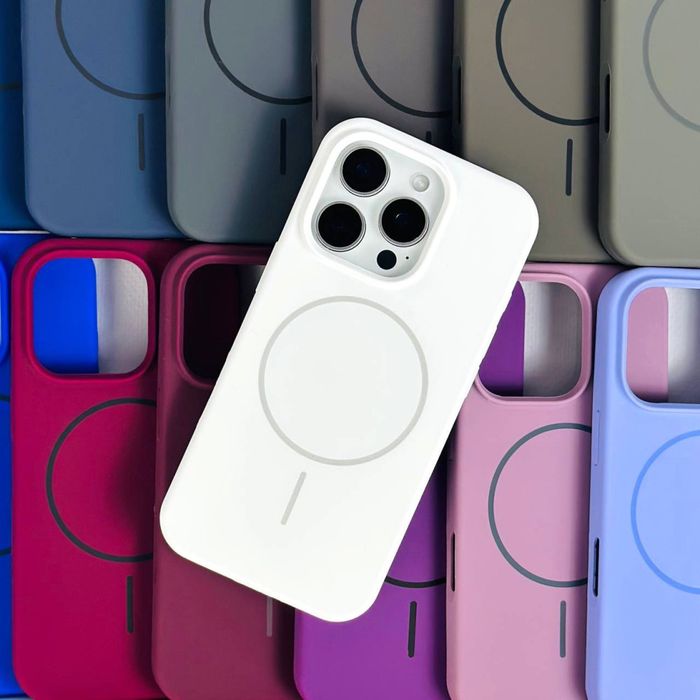  Чехол на айфон 15 про з MagSafe.Чохол на iphone 15 pro MagSafe Мікрофібра