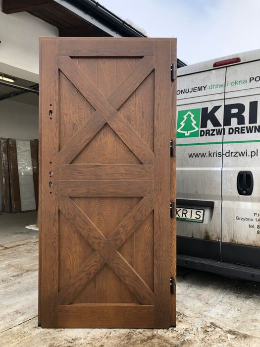 Drzwi zewnętrzne drewniane  Czyste  Powietrze MONTAŻ CAŁA POLSKA
