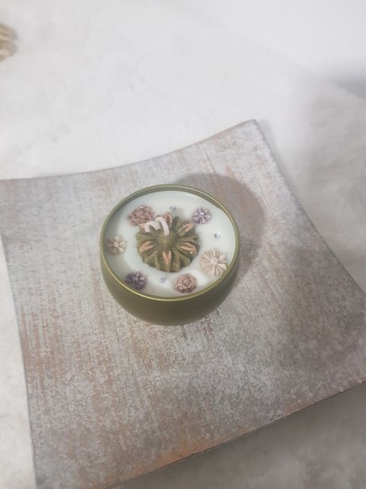 Velas artesanais potes metal