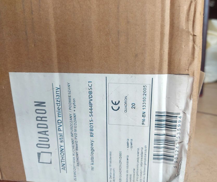 zlewozmywak kuchenny ANTHONY 60 z syfonem