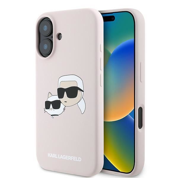 Karl Lagerfeld KLHMP16MSKCHPPLP iPhone16 Plus 6.7" różowy/pink hardca