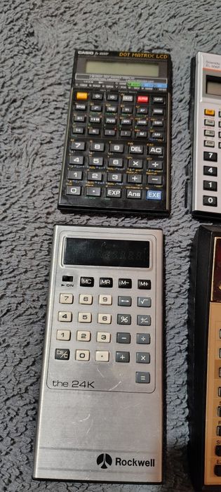 Финтажный Калькулятор Casio,Rockwell, Texas Instruments
