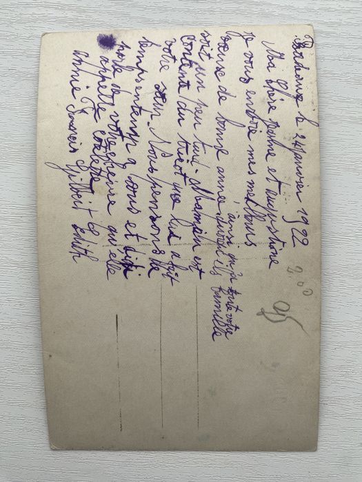 Stara przedwojenna pocztówka 1922 r.