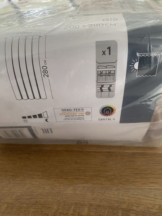 Zasłona Gia Inspire velvet 200x280 taśma zamszowa NOWA