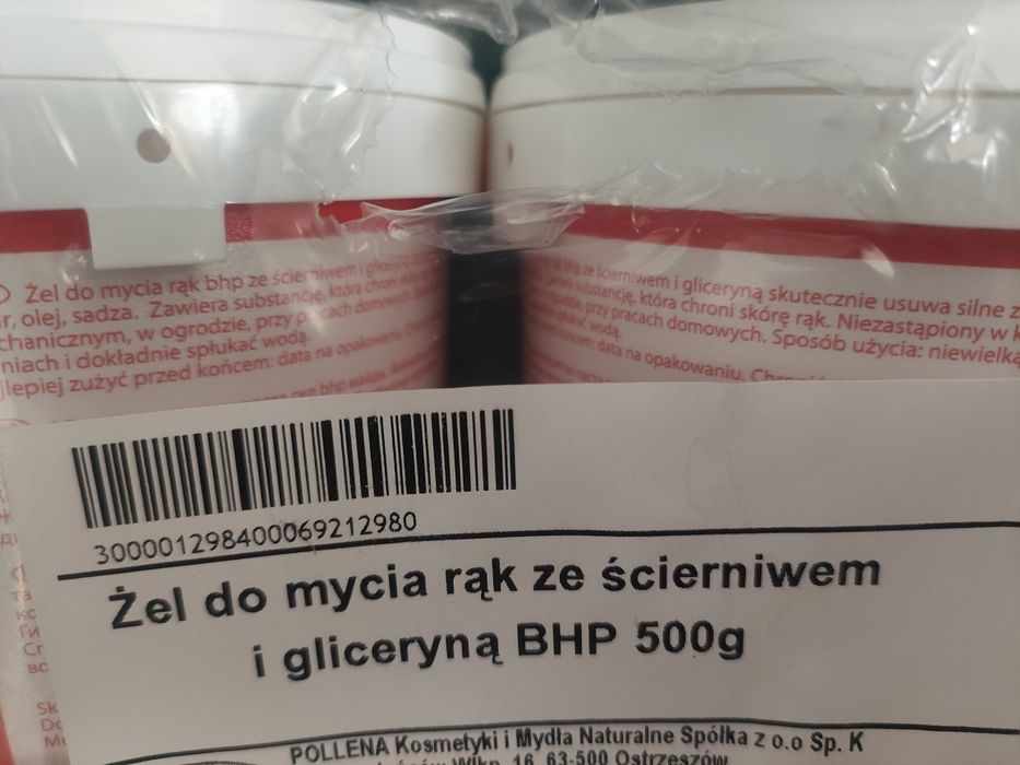 Żel do mycia rąk ze scierniwem