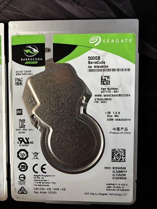 Disco HDD 500gb Seagate Barracuda 2.5” SATA