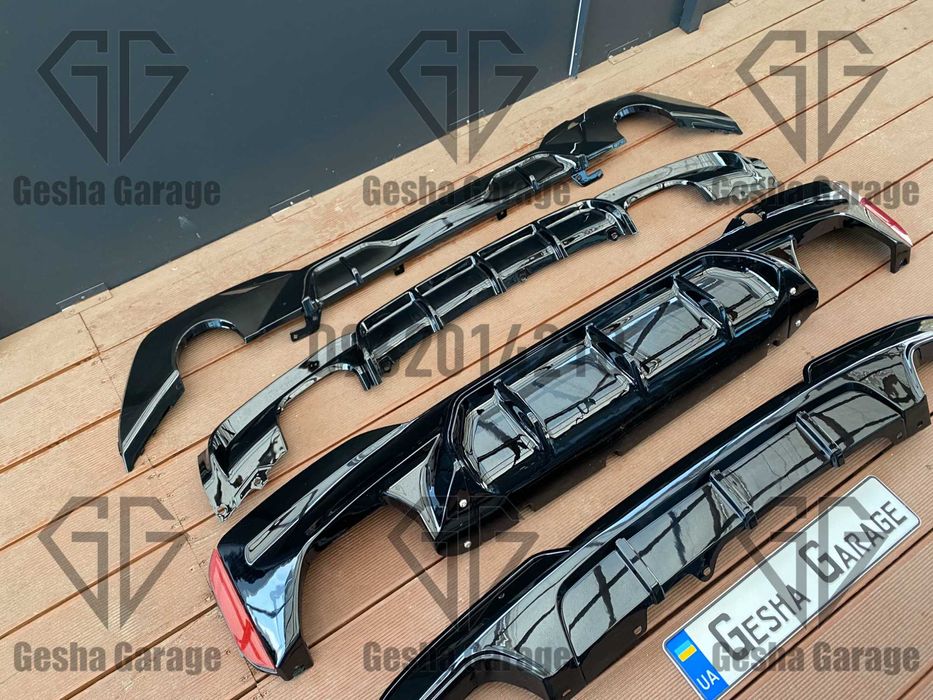Диффузор заднего бампера спойлер BMW БМВ f90g11g12g01g02f30G20f32f33