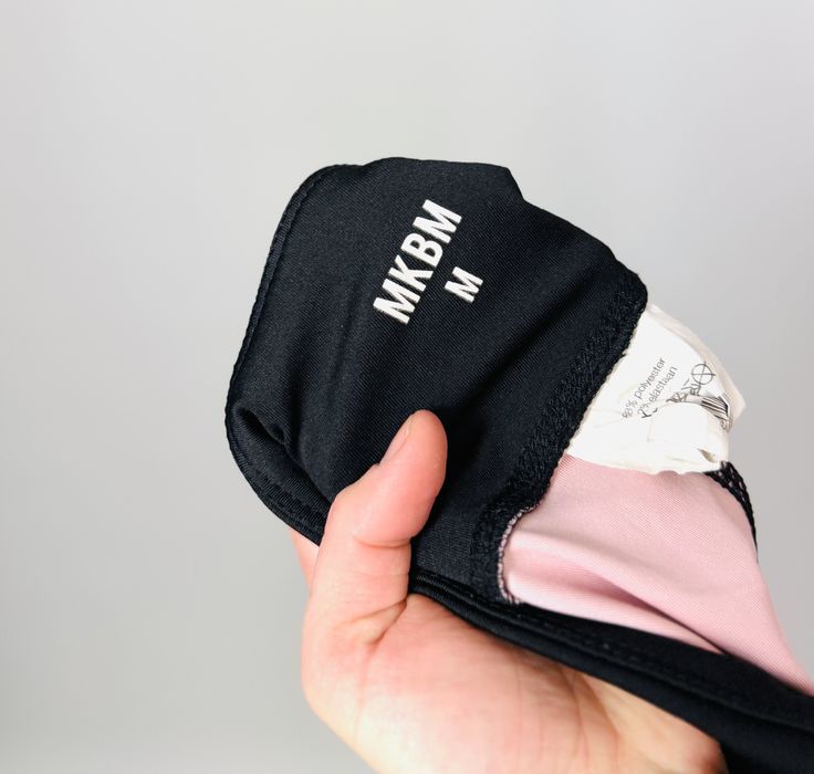 Różowo‑granatowe legginsy moro z pasem M 38