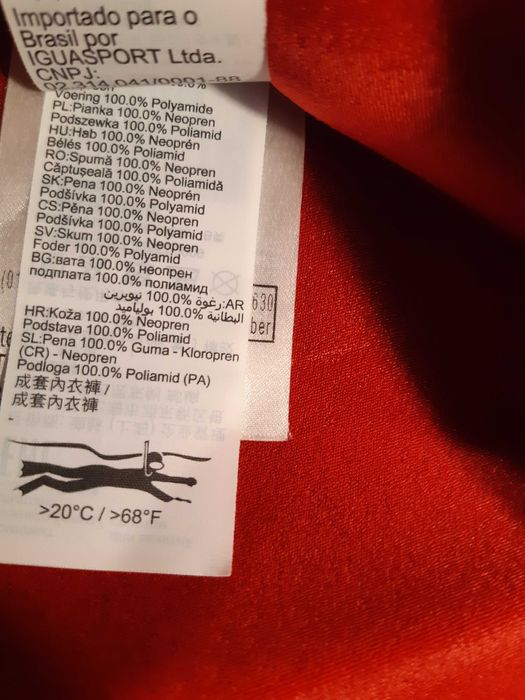 Colete em Neoprene 2XL - 2,5mm