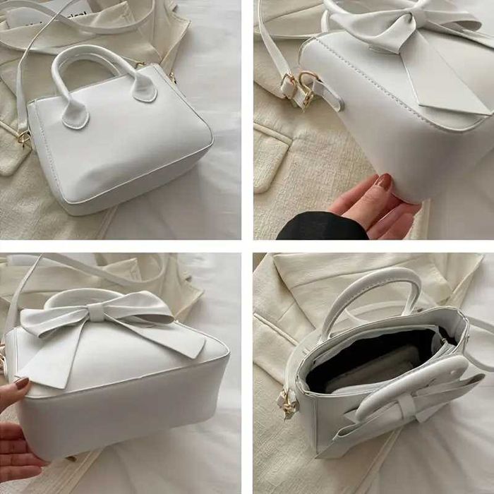 Элегантная женская сумка через плечо с бантом