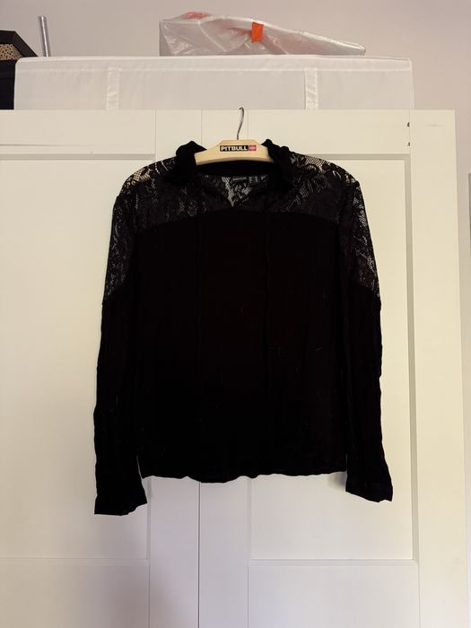 Koszula koronka Body Flirt 46 xxxl czarna