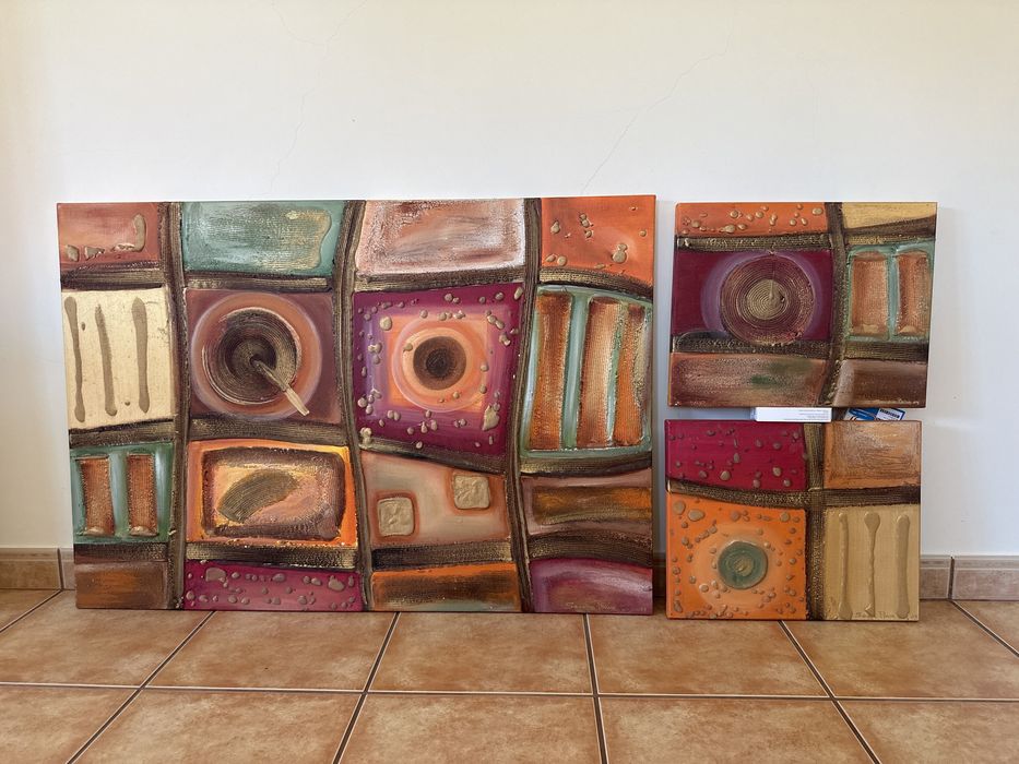 Quadros pintados á mão em tela!