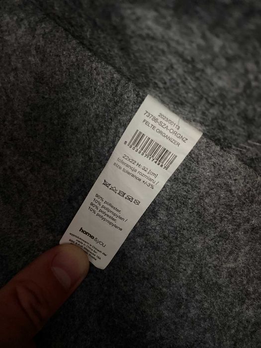 Pojemnik kosz filcowy marki Home&You wymiary ok 20x20x30 cm stan bdb