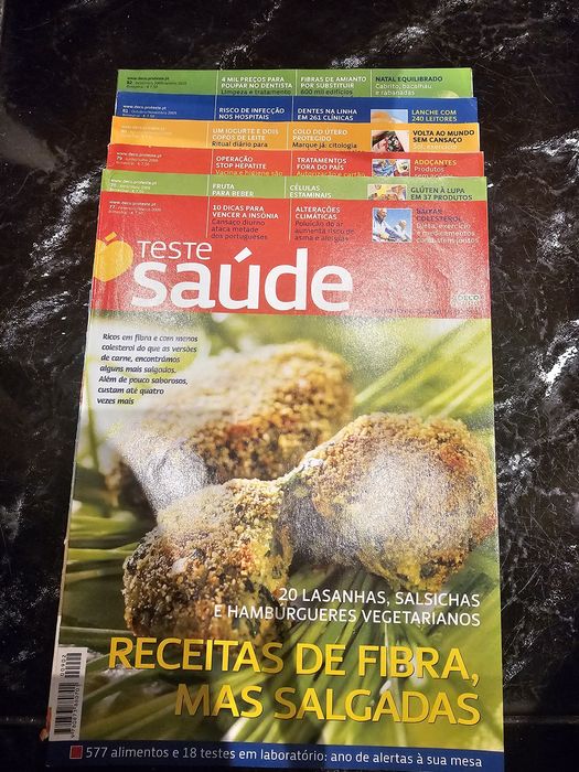 Revistas teste saude 2006 a 2014 da Deco proteste