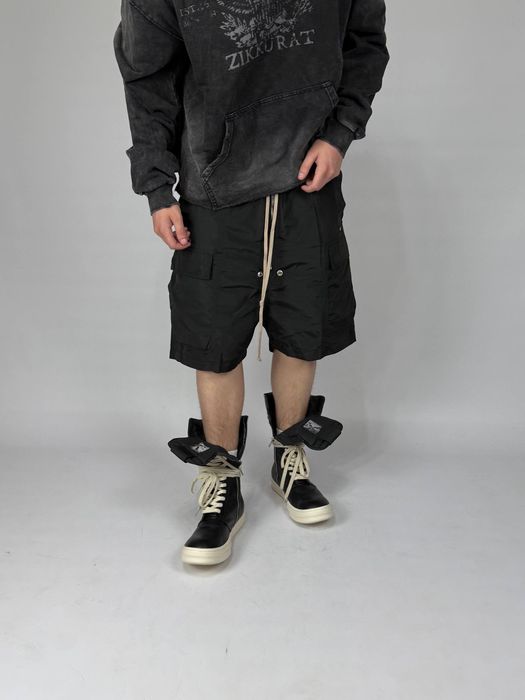 Рік овенс shorts чорній black opium archive color чорний колір чоловічі та жіночі шорти Rick Owens S M L XL