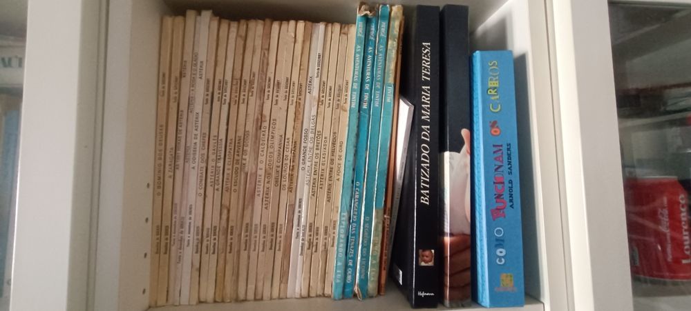 Coleção de livros visivel na foto