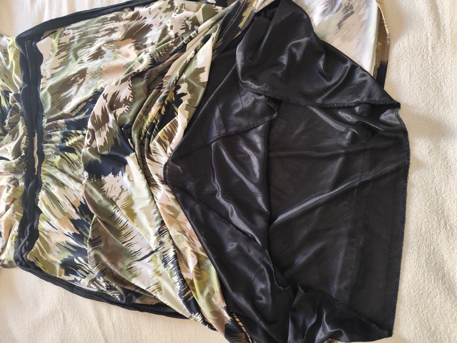 Vestido verde tropa, muito fresco XXL