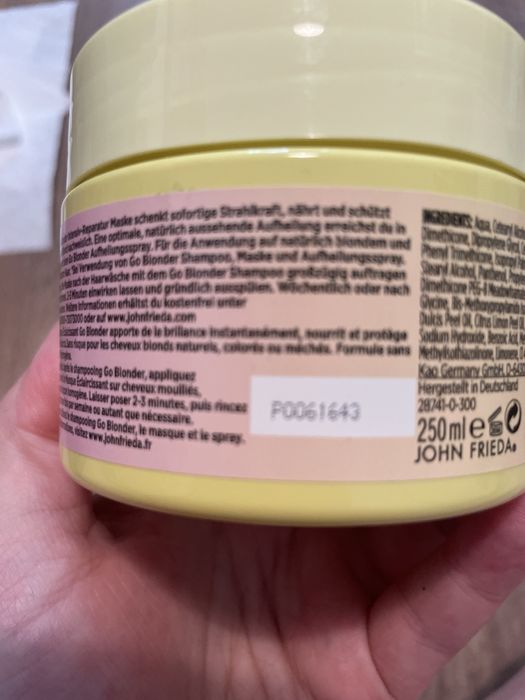 John Frieda Go blonder maska do włosów 250ml 1908
