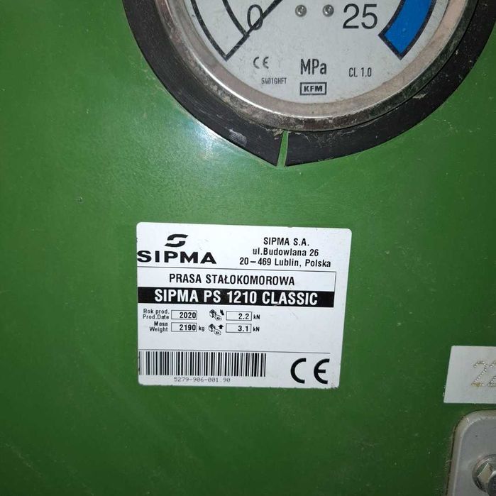 prasa do słomy Sipma clasic 1210