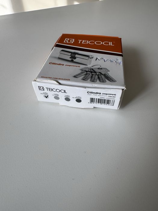 Cilindro de segurança 30 x 30 para fechaduras