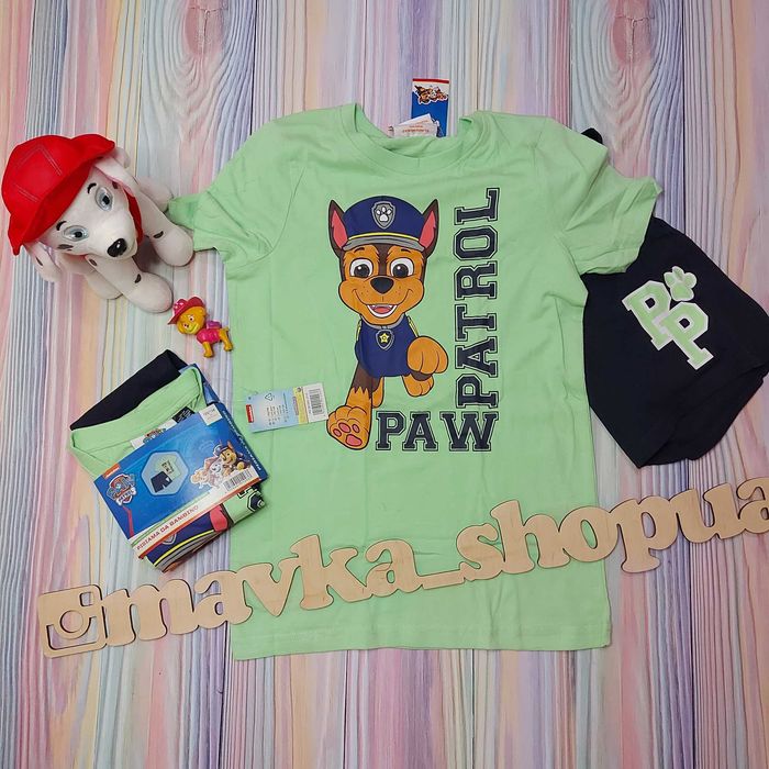 Щенячий патруль Paw patrol піжама шорти футболка літній костюм