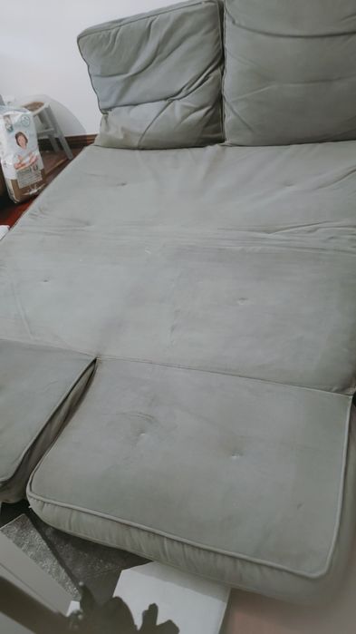 Sofá cambalhota dorme há vontade 4 pessoas está em muito bom uso