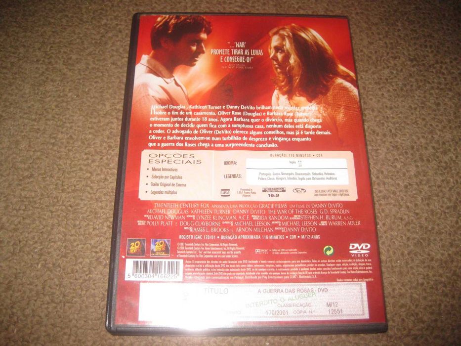 DVD "A Guerra das Rosas" com Michael Douglas