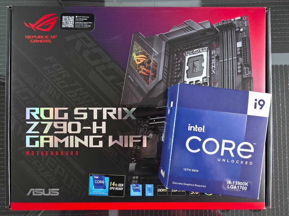 Intel Core i9 13900K + ROG STRIX Z790-H GAMING WiFi / Okazja!