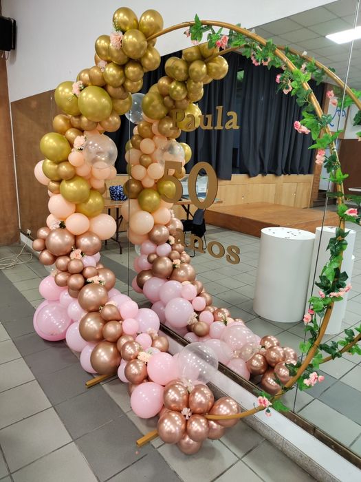 arco para baloes + cilindros negociável
