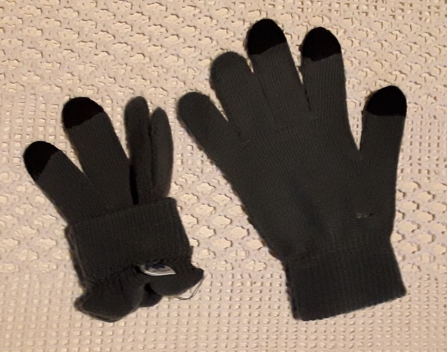 Luvas de inverno cinza rato, novas!