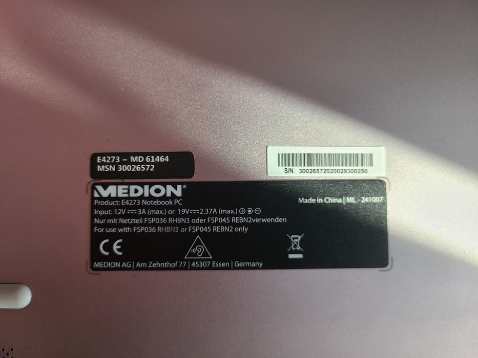 Ноутбук-планшет 14" Medion (Lenovo Group) E4273